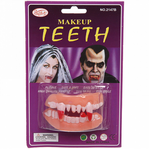 Зубы карнавальные "Челюсти" 11*16 см