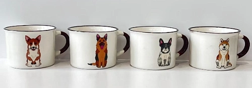 Кружка керамическая 210мл "Собаки", микс рисунков