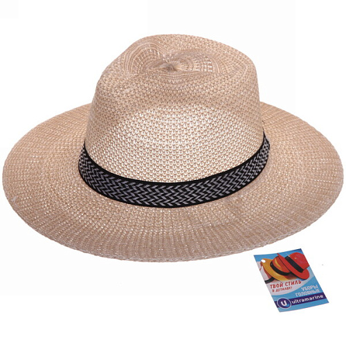 Шляпа мужская Forester, микс 4 цвета, р58, ширина полей 10см_17