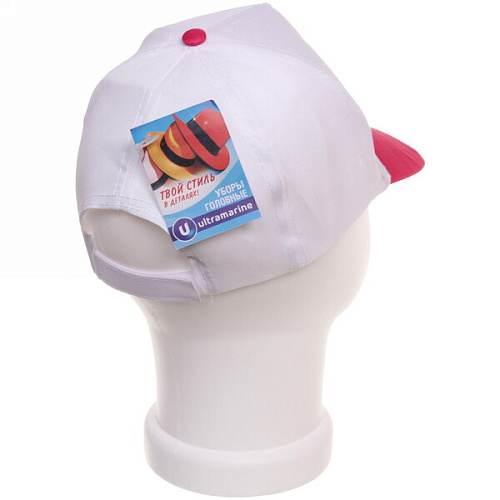 Бейсболка двухцветная Summer collection, цвет белый с розовым, р58_8