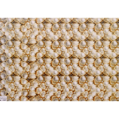 Бумага упаковочная 50х70 см Волшебные шары,  шампань (1 лист)_6