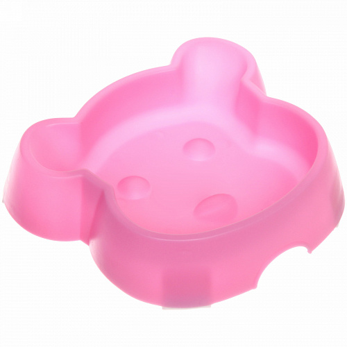 Миска пластиковая "Мр. Руперт", цвет розовый, 16,5*3,8см /300мл