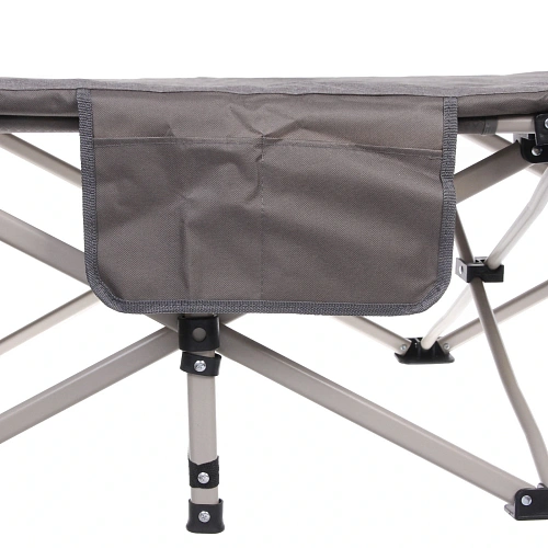 Раскладушка кемпинговая складная 1886641 см, серый_7