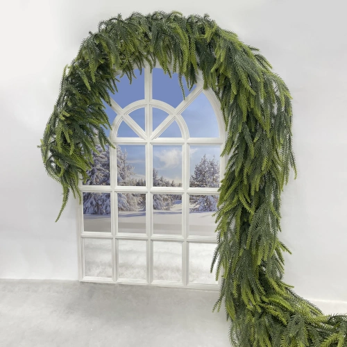 Гирлянда хвойная "Зимняя сказка" 2,7 м, резина, Зеленый