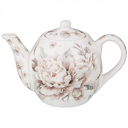 Чайник заварочный фарфоровый 500мл "Белый цветок"