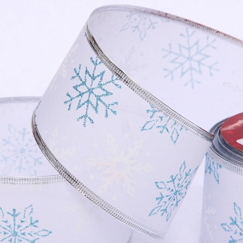 Лента для декорирования Снегопад 6,3 см, 2,7 м_6