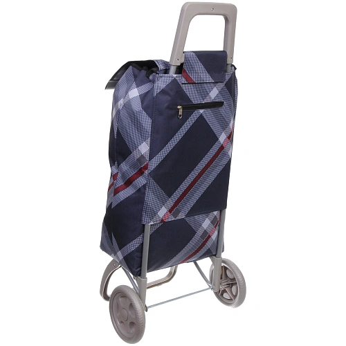 Тележка хозяйственная с сумкой (934030см, колеса 15см,грузоподъемность до 40 кг) синяя_8