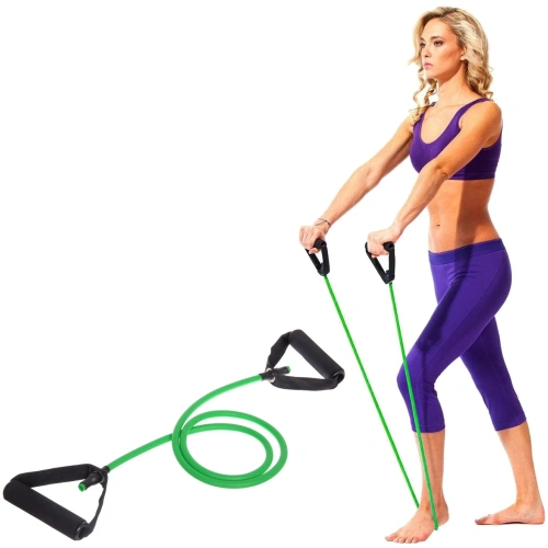 Эспандер трубчатый "Life" 1,30 м (нагрузка 11-13,5 кг), зеленый
