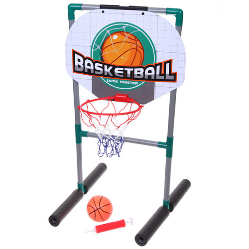 Набор игровой для бассейна ZG270-265 кольцо с подставкой 454567 см, мяч 12 см 1 шт, насос_3