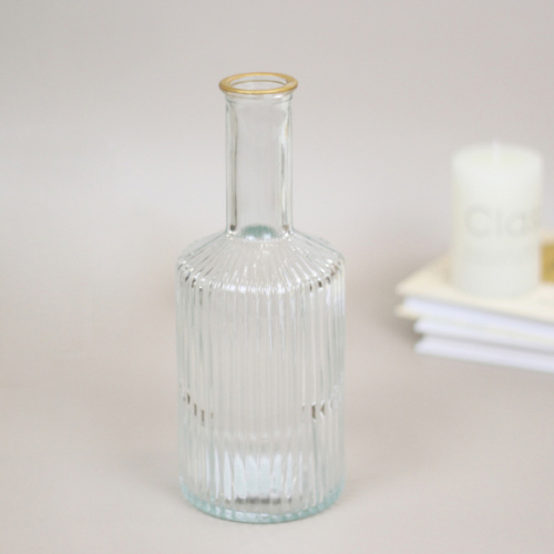 Ваза стеклянная "Амфора" 21,5*8см прозрачная