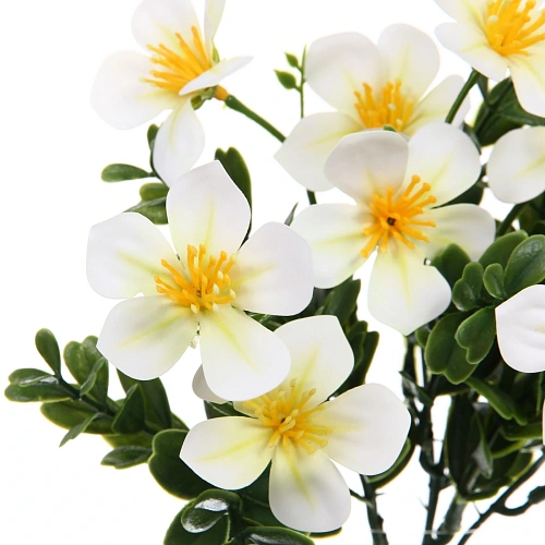 Искусственные цветы Волшебство лета 30см Лютики 10 цветков белые_4