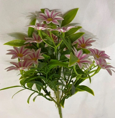 Искусственные цветы "Волшебство лета" 32см Космея 15 цветков розовые