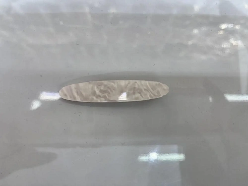 Зажим для волос "ЛАВИТА", удлиненный овал, цвет белый, 6.5*1.3см (белый блистер)