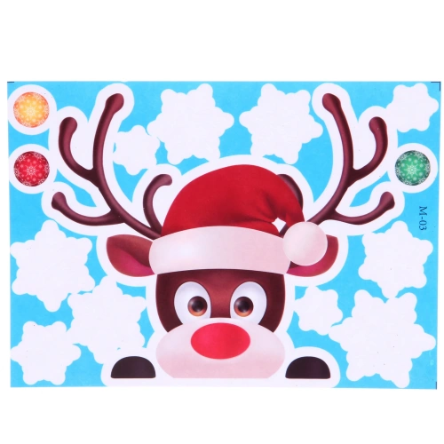 Наклейка на стекло "Любопытный олененок" 24*17 см