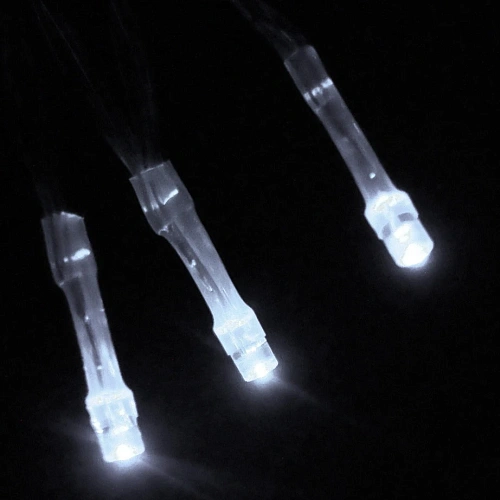 Гирлянда для дома на батарейках 5м 50 ламп LED от 2АА, прозрачпровод, IP-20, Белый_2