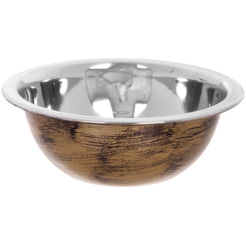 Миска из нержавеющей стали 0,5л 16см цвет Антик