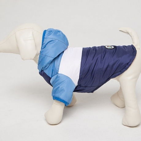 Куртка для собак мелких пород "TEPLO", на синтепоне, синий / голубой, размер XL (50*37*32)