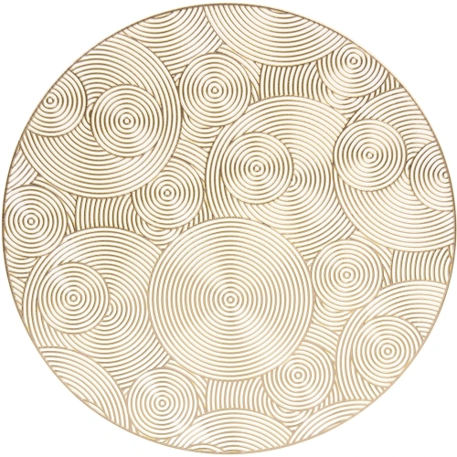 Салфетка на стол 38см "Бесконечность", золотая