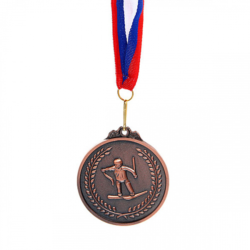 Медаль "Лыжи"- 3 место (6,5см)