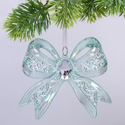 Подвеска "Изящный бант" 13*11 см, Зелёный