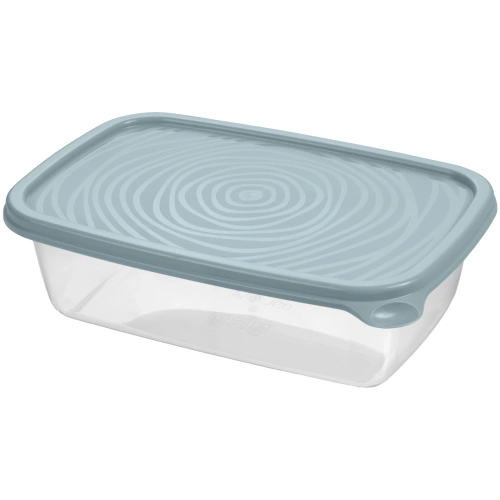 Контейнер прямоугольный "Романо" 0,9л серо-голубой С851СГОЛ