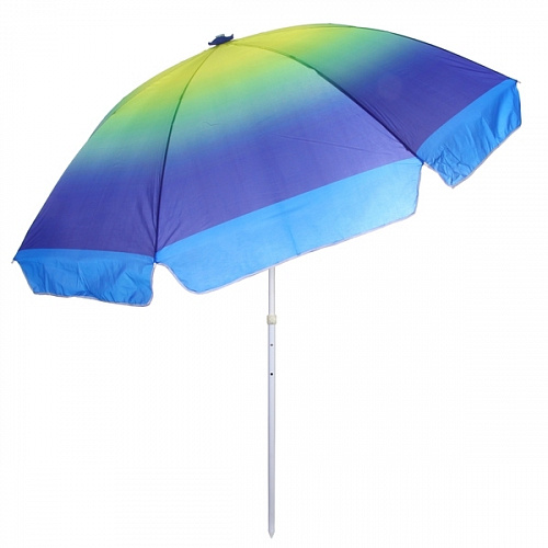 Зонт пляжный D=240 см, h=220 см, "Градиент АРТ1248", с наклоном, ДоброСад