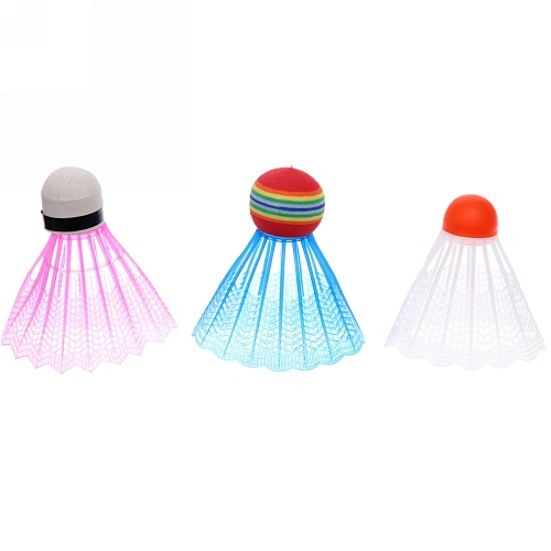 Бадминтон в наборе K-707 6 предметов 2 металлические ракетки 43 см,3 волана, чехол (розовый)_7