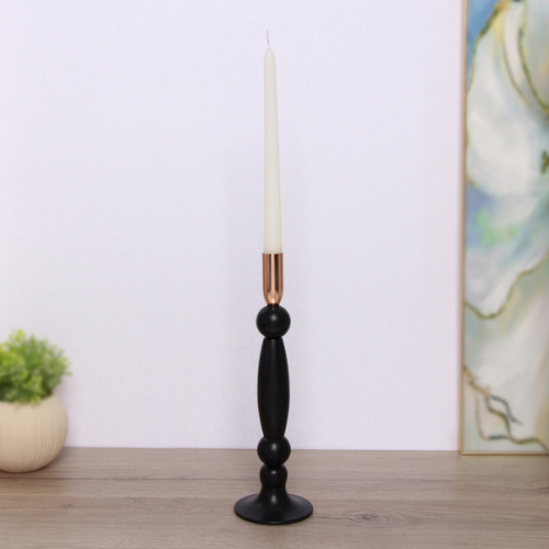 Подсвечник "FARY TALE" 9*32 см, Черный/золото