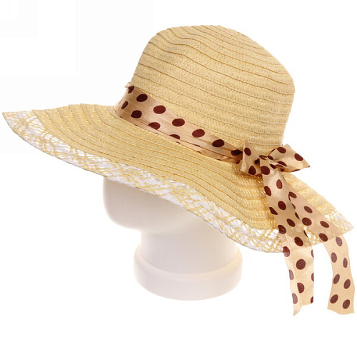 Шляпа женская с широкими полями TiraMiSu- Афина, микс  цветов, р58, ширина полей 10 см_5