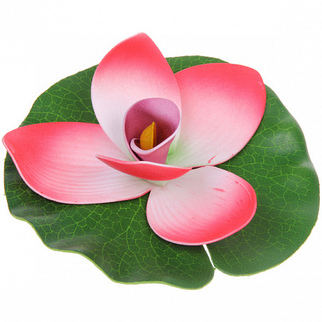 Растение водоплавающее "Кувшинка Экзотик" d-15см розовая