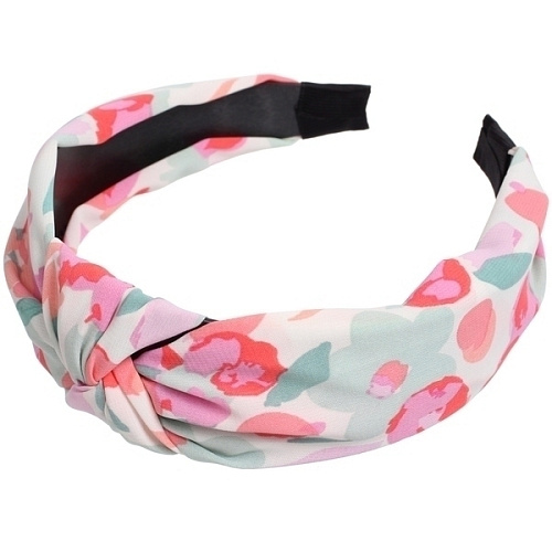 Ободок для волос ЛАФАНТАЛЬ, принт романтика, ширина 4см, микс 4 цвета (стикер на внутр часть)_4