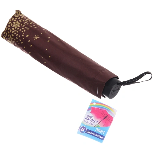 Зонт женский механический Ultramarine - Тайра, микс 6 цветов, 8 спиц, d-115см, длина в слож виде 28см_50