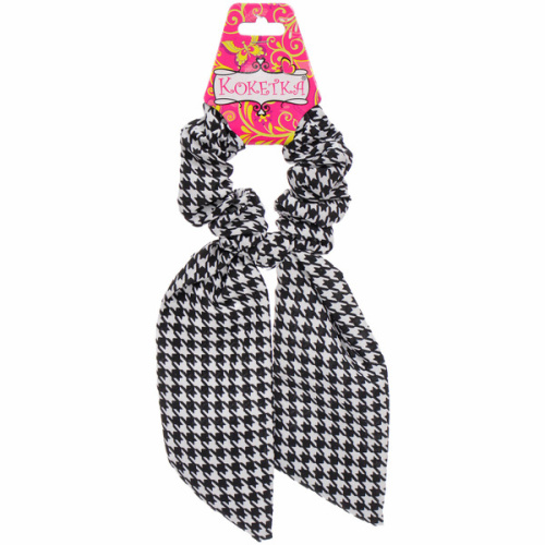 Резинка для волос "La Belle", гусиная лапка классика, 8*14,5см (подвес Кокетка)