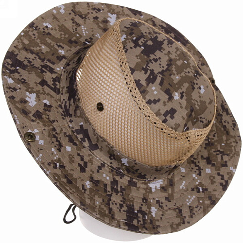 Шляпа мужская с клепками и сеткой Tourist, микс 5 цвтов, 58р, ширина полей 7,5см_20