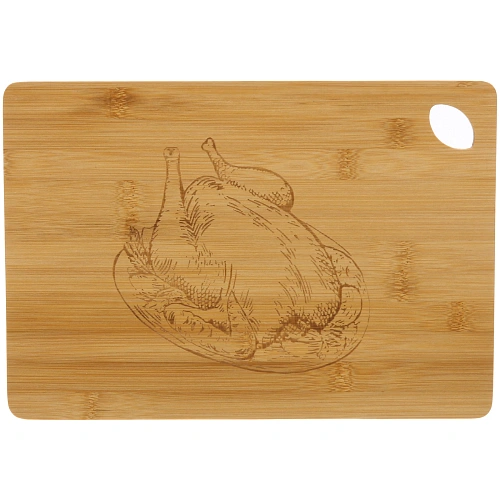 Доска бамбуковая для подачи "SHEF" 33*23см Курица