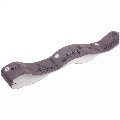 Резинка для фитнеса Stretch 954 с упражнениями, микс_27