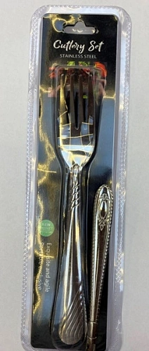 Набор вилок столовых 6шт "Узор" на блистере