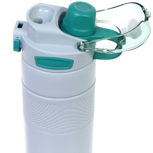 Термос 600мл Фитнесс, цвет светло-голубой _6