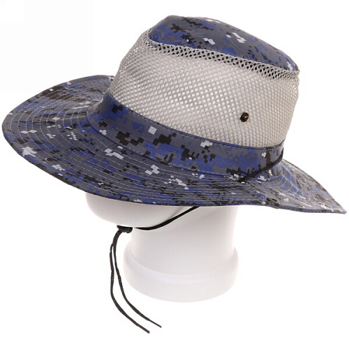 Шляпа мужская с клепками и сеткой Tourist, микс 5 цвтов, 58р, ширина полей 7,5см_5
