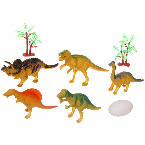 Набор динозавров "DinoWorld", 7 предметов, 19,5*23,5 см