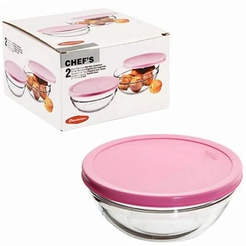 Набор салатников стеклянных салатников 2шт 17см "Шеф С" 53563BD2
