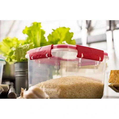 Контейнер для продуктов 1,7л BUTTERFLY красный_2