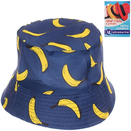 Панама "ЛЕТОиМОРЕ" - Бананы", цвет тёмно-синий, р. 58