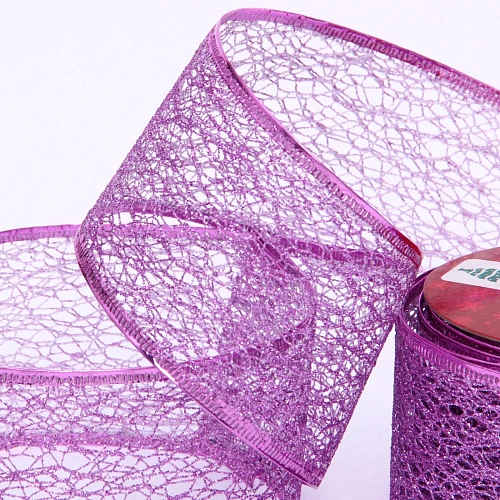 Лента для декорирования Сказка 6,3 см, 2,7 м, Фиолетовый_6