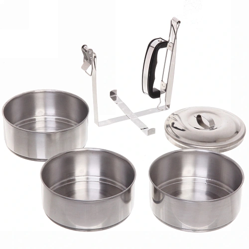 Контейнер для продуктов металлический 1316,5см 3уровня, пластиковая ручка_5