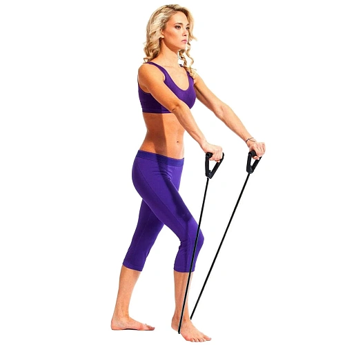 Эспандер трубчатый Life 1,30 м (нагрузка 13,5-15,5 кг), черный_5