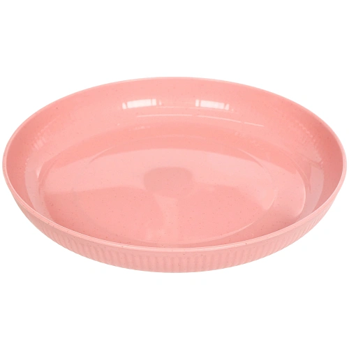 Тарелка пластиковая ЭкоЛайф 22см, микс цветов_4