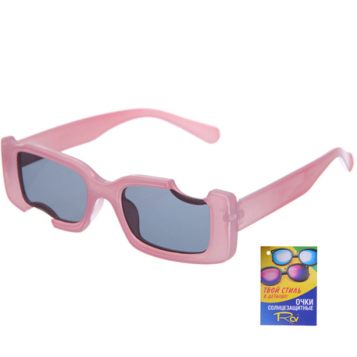 Очки солнцезащитные детские "ЖАРА", #настиле, цвет пудровый