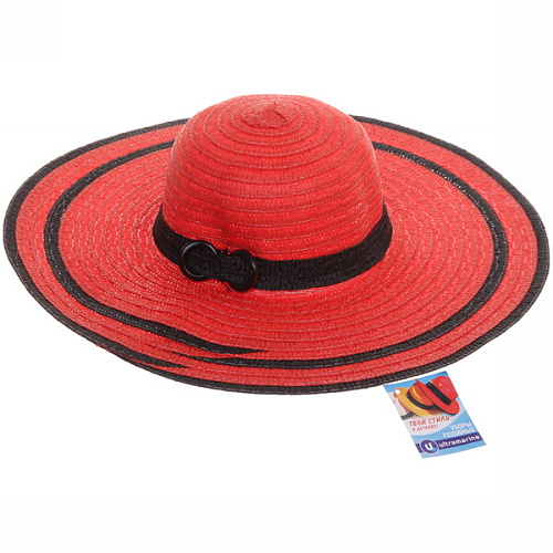 Шляпа женская с широкими полями TiraMiSu- Мирель, микс 6 цветов, р58, ширина полей 15 см_8