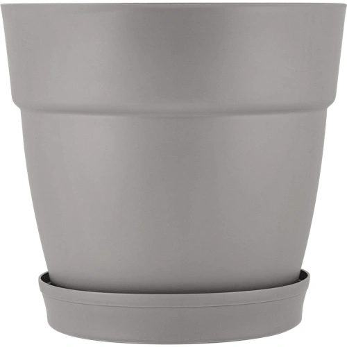 Горшок для цветов пластиковый 2л d-17см "Villa de Fiori" с фиксируемым поддоном, французский платан